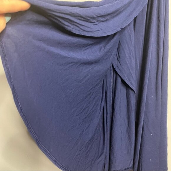 GAP Cami Wrap Dress Navy Jersey Spaghetti Strap, size L - Picture 6 of 15